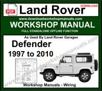 Land Rover Defender Workshop Service Repair Manual